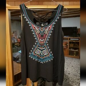 NWOT MAURICES STUDIO Y SHEER TOP SIZE LARGE